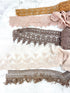 Beige and Brown Lace Trims Variety Trim Scrap Pack Scrap Bundle Pack 19 Pieces SPK00196